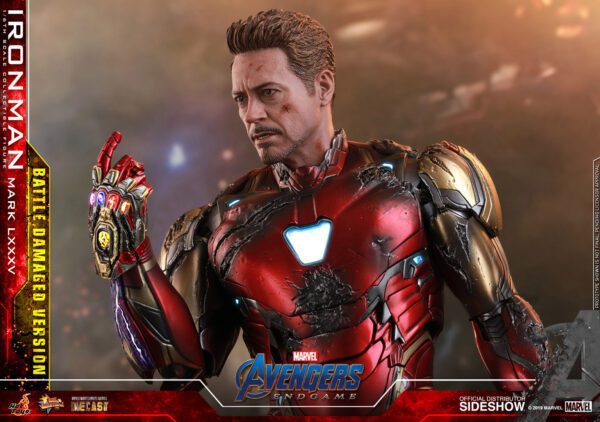 HOT TOYS 12" AVENGERS ENDGAME IRON MAN MARK 85 LXXXV (Battle Damaged Version) 1/6th Figure - Image 3