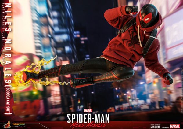 HOT TOYS 12" MARVEL SPIDER-MAN MILES MORALES BODEGA CAT FIGURE 1/6TH SCALE - Image 4