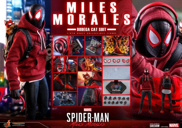 HOT TOYS 12" MARVEL SPIDER-MAN MILES MORALES BODEGA CAT FIGURE 1/6TH SCALE - Image 2