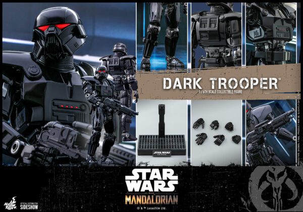 HOT TOYS 12" STAR WARS THE MANDALORIAN DARK TROOPER 1/6 SCALE FIGURE - Image 2
