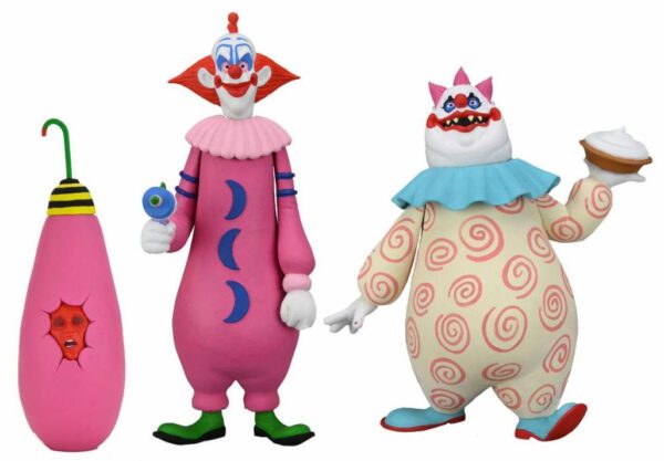 NECA 6" TOONY TERRORS KILLER KLOWNS FROM OUTER SPACE SLIM & CHUBBY 2 PACK ACTION FIGURE SET