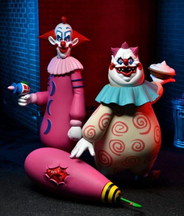 NECA 6" TOONY TERRORS KILLER KLOWNS FROM OUTER SPACE SLIM & CHUBBY 2 PACK ACTION FIGURE SET - Image 2