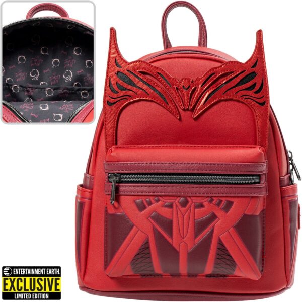 FUNKO LOUNGEFLY MARVEL SCARLET WITCH COSPLAY MINI BACKPACK ENTERTAINMENT EARTH EXCLUSIVE