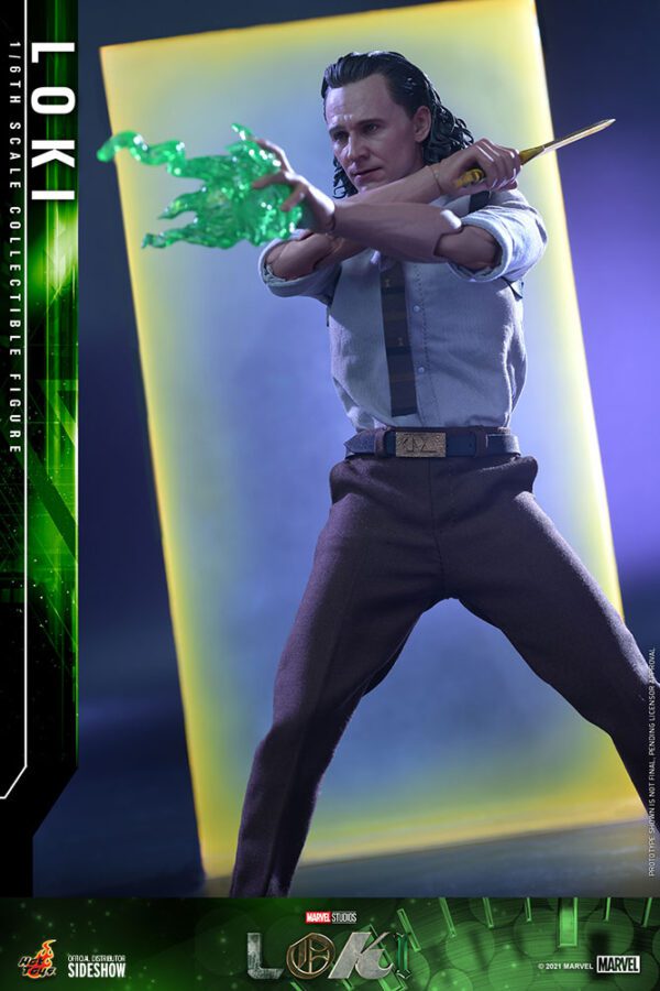 HOT TOYS 12″ MARVEL STUDIOS LOKI TVA OUTFIT SIXTH SCALE FIGURE - Image 19