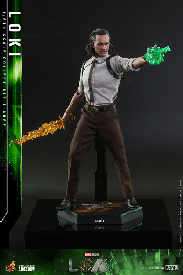 HOT TOYS 12″ MARVEL STUDIOS LOKI TVA OUTFIT SIXTH SCALE FIGURE - Image 18
