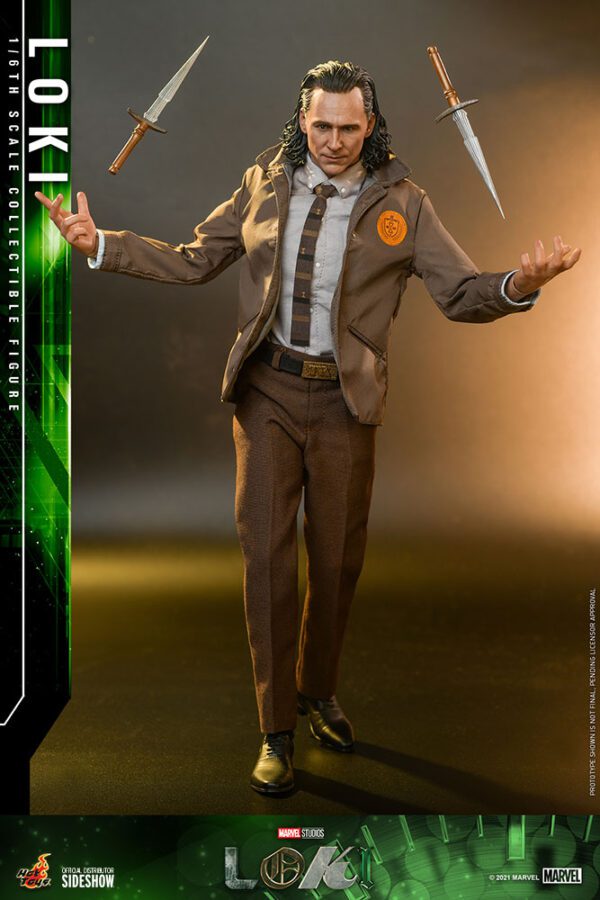 HOT TOYS 12″ MARVEL STUDIOS LOKI TVA OUTFIT SIXTH SCALE FIGURE
