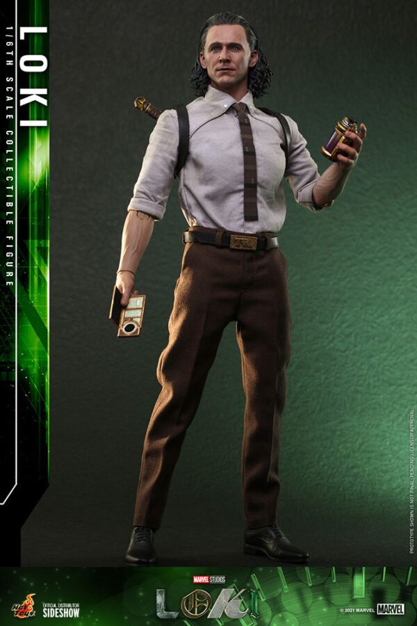 HOT TOYS 12″ MARVEL STUDIOS LOKI TVA OUTFIT SIXTH SCALE FIGURE - Image 14
