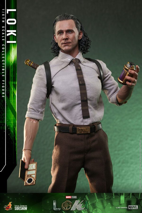 HOT TOYS 12″ MARVEL STUDIOS LOKI TVA OUTFIT SIXTH SCALE FIGURE - Image 15