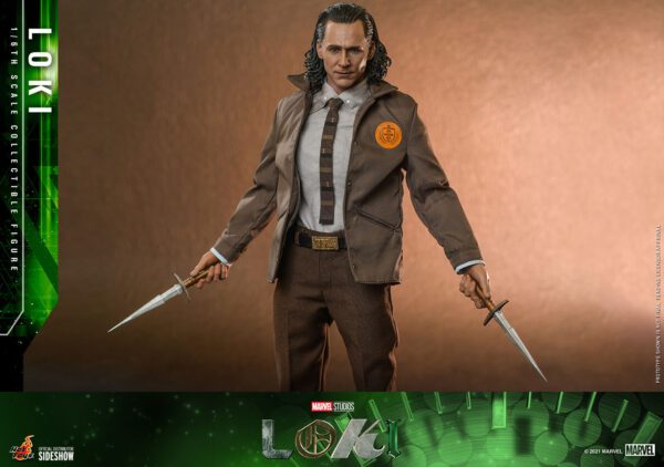 HOT TOYS 12″ MARVEL STUDIOS LOKI TVA OUTFIT SIXTH SCALE FIGURE - Image 11