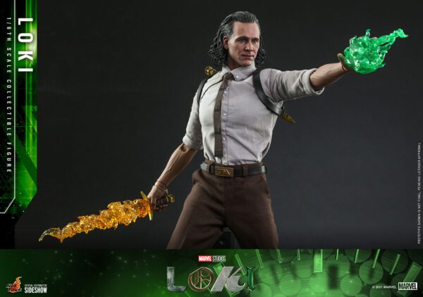 HOT TOYS 12″ MARVEL STUDIOS LOKI TVA OUTFIT SIXTH SCALE FIGURE - Image 7