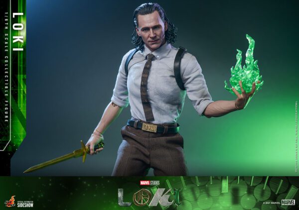 HOT TOYS 12″ MARVEL STUDIOS LOKI TVA OUTFIT SIXTH SCALE FIGURE - Image 8