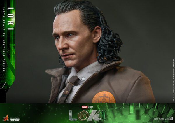HOT TOYS 12″ MARVEL STUDIOS LOKI TVA OUTFIT SIXTH SCALE FIGURE - Image 4