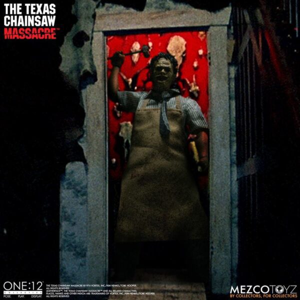 MEZCO ONE:12 COLLECTIVE THE TEXAS CHAINSAW MASSACRE 1974 LEATHERFACE 6" ACTION FIGURE 1/12 SCALE HORROR - Image 14