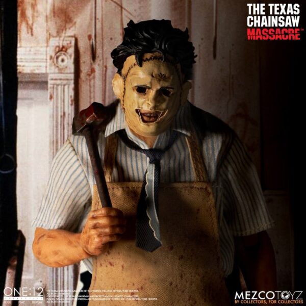 MEZCO ONE:12 COLLECTIVE THE TEXAS CHAINSAW MASSACRE 1974 LEATHERFACE 6" ACTION FIGURE 1/12 SCALE HORROR - Image 11