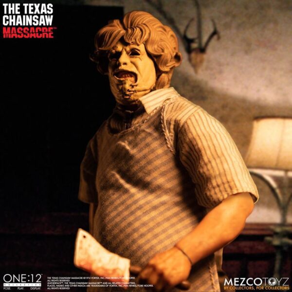 MEZCO ONE:12 COLLECTIVE THE TEXAS CHAINSAW MASSACRE 1974 LEATHERFACE 6" ACTION FIGURE 1/12 SCALE HORROR - Image 8