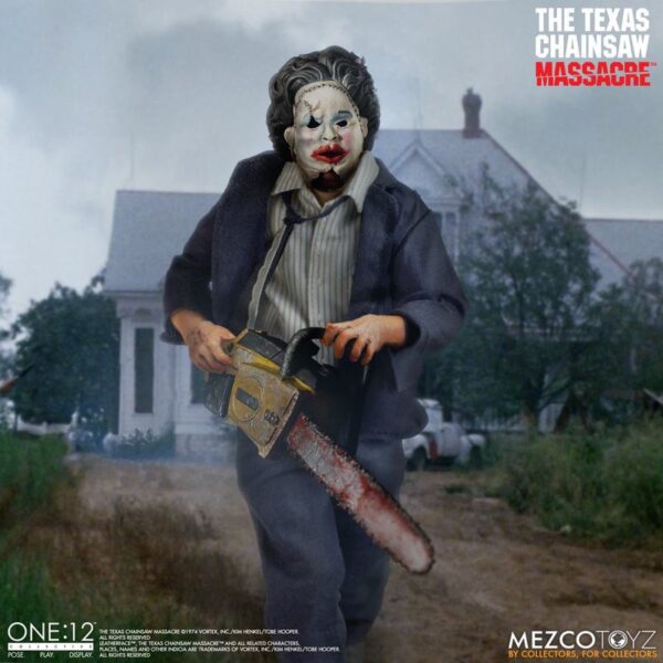 MEZCO ONE:12 COLLECTIVE THE TEXAS CHAINSAW MASSACRE 1974 LEATHERFACE 6" ACTION FIGURE 1/12 SCALE HORROR - Image 6
