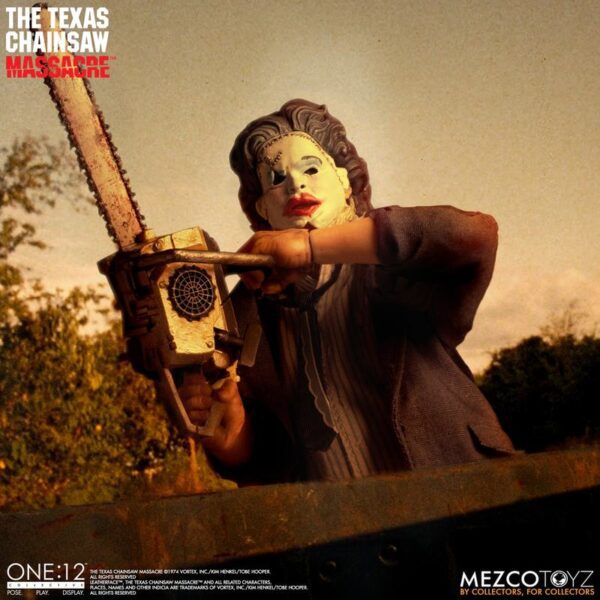 MEZCO ONE:12 COLLECTIVE THE TEXAS CHAINSAW MASSACRE 1974 LEATHERFACE 6" ACTION FIGURE 1/12 SCALE HORROR - Image 5