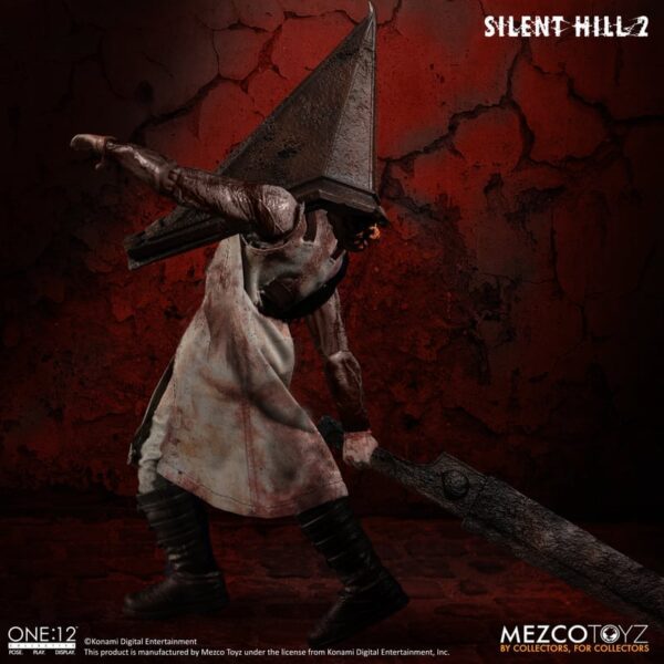 MEZCO ONE:12 COLLECTIVE SILENT HILL 2 RED PYRAMID THING 6" ACTION FIGURE 1/12 SCALE HORROR VIDEO GAME - Image 14