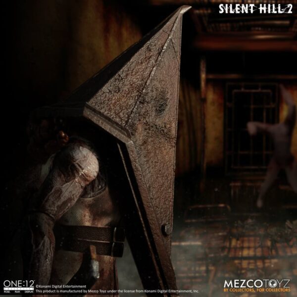 MEZCO ONE:12 COLLECTIVE SILENT HILL 2 RED PYRAMID THING 6" ACTION FIGURE 1/12 SCALE HORROR VIDEO GAME - Image 7