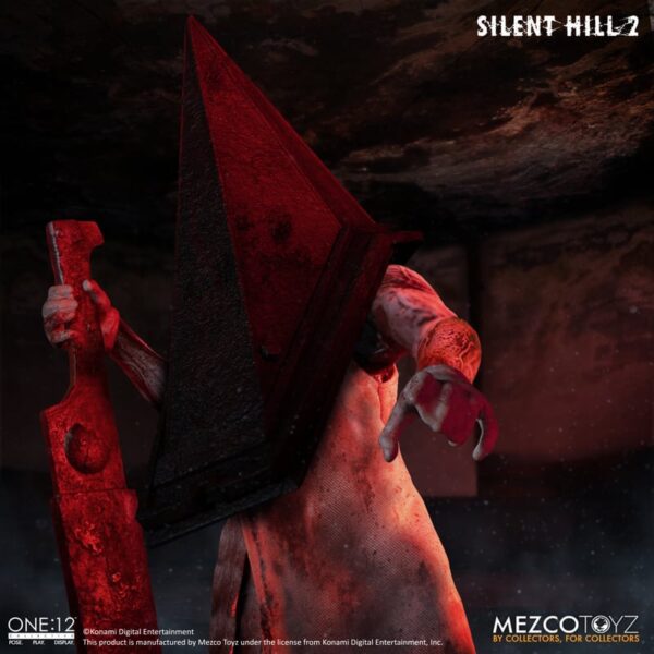 MEZCO ONE:12 COLLECTIVE SILENT HILL 2 RED PYRAMID THING 6" ACTION FIGURE 1/12 SCALE HORROR VIDEO GAME - Image 4