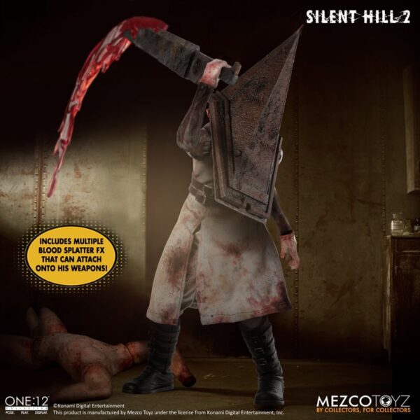 MEZCO ONE:12 COLLECTIVE SILENT HILL 2 RED PYRAMID THING 6" ACTION FIGURE 1/12 SCALE HORROR VIDEO GAME - Image 15