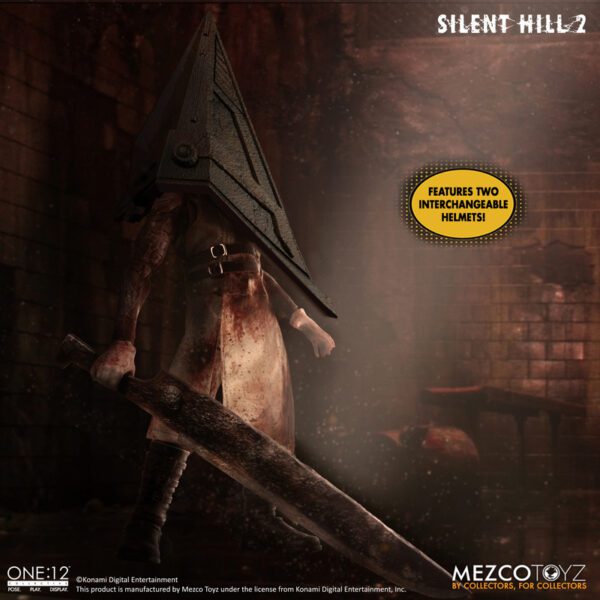 MEZCO ONE:12 COLLECTIVE SILENT HILL 2 RED PYRAMID THING 6" ACTION FIGURE 1/12 SCALE HORROR VIDEO GAME - Image 12