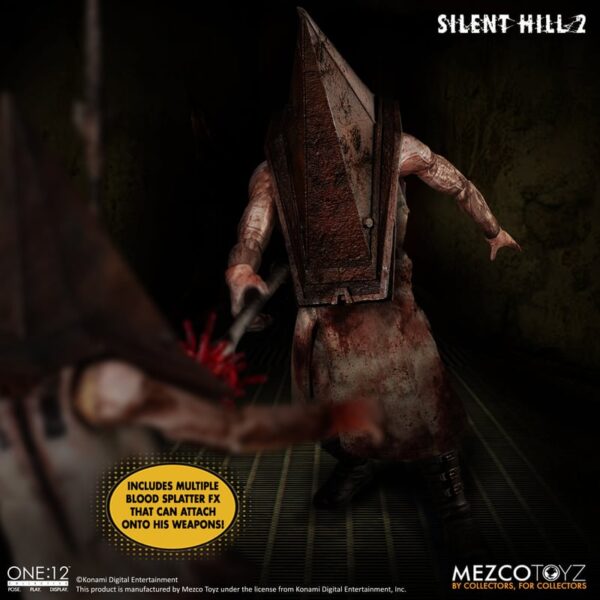 MEZCO ONE:12 COLLECTIVE SILENT HILL 2 RED PYRAMID THING 6" ACTION FIGURE 1/12 SCALE HORROR VIDEO GAME - Image 10