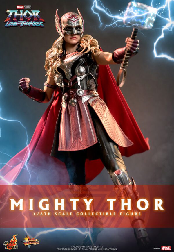 HOT TOYS 12″ MARVEL STUDIOS THOR LOVE AND THUNDER MIGHTY THOR JANE FOSTER SIXTH SCALE FIGURE MMS663