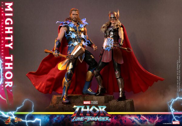 HOT TOYS 12″ MARVEL STUDIOS THOR LOVE AND THUNDER MIGHTY THOR JANE FOSTER SIXTH SCALE FIGURE MMS663 - Image 17