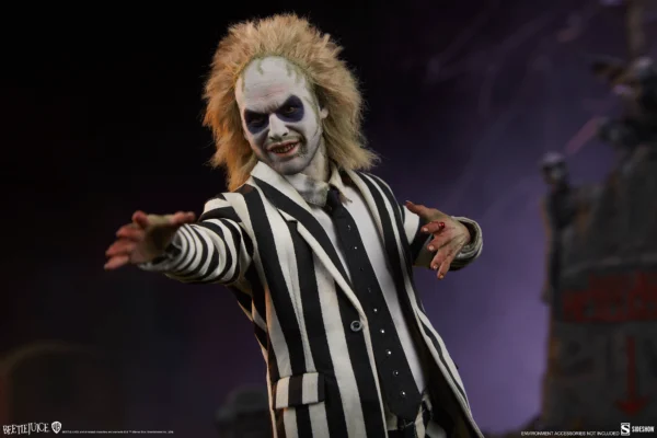 SIDESHOW COLLECTIBLES 12" BEETLEJUICE MICHAEL KEATON 1/6TH SCALE FIGURE - Image 2