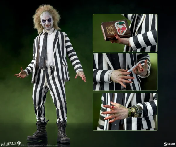 SIDESHOW COLLECTIBLES 12" BEETLEJUICE MICHAEL KEATON 1/6TH SCALE FIGURE