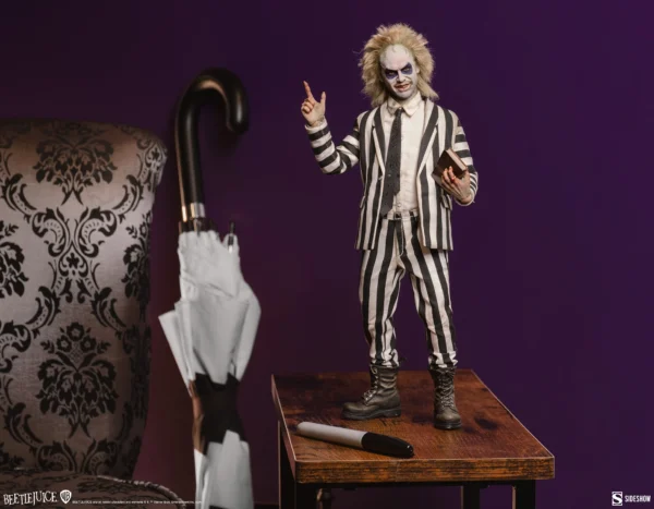 SIDESHOW COLLECTIBLES 12" BEETLEJUICE MICHAEL KEATON 1/6TH SCALE FIGURE - Image 8