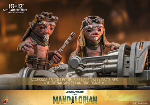 HOT TOYS 12" STAR WARS THE MANDALORIAN IG-12 WITH ACCESSORIES 1/6 SCALE FIGURE TMS105 - Image 6