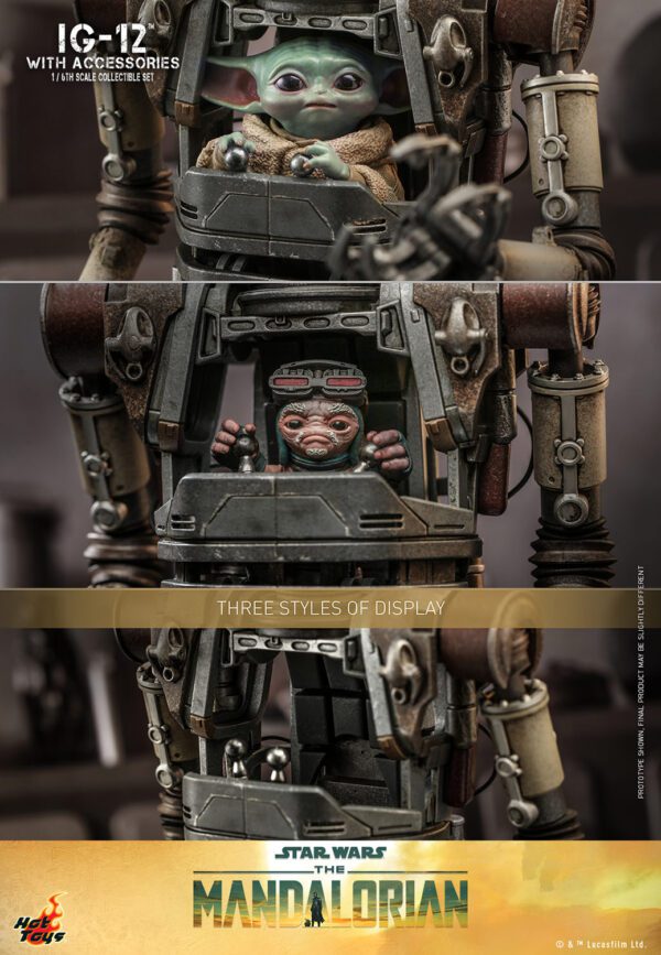 HOT TOYS 12" STAR WARS THE MANDALORIAN IG-12 WITH ACCESSORIES 1/6 SCALE FIGURE TMS105 - Image 12