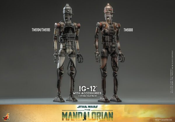 HOT TOYS 12" STAR WARS THE MANDALORIAN IG-12 WITH ACCESSORIES 1/6 SCALE FIGURE TMS105 - Image 13