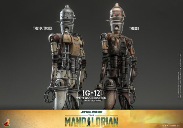 HOT TOYS 12" STAR WARS THE MANDALORIAN IG-12 WITH ACCESSORIES 1/6 SCALE FIGURE TMS105 - Image 16