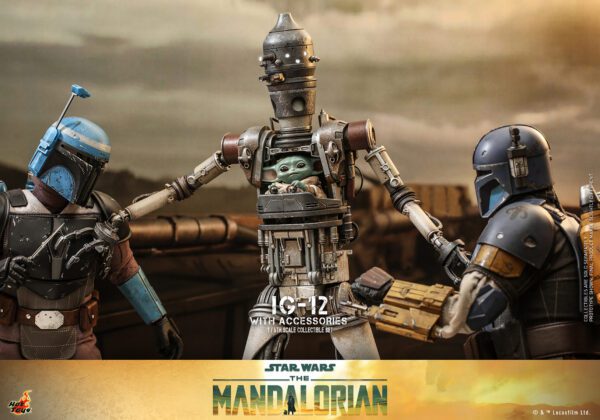 HOT TOYS 12" STAR WARS THE MANDALORIAN IG-12 WITH ACCESSORIES 1/6 SCALE FIGURE TMS105 - Image 15