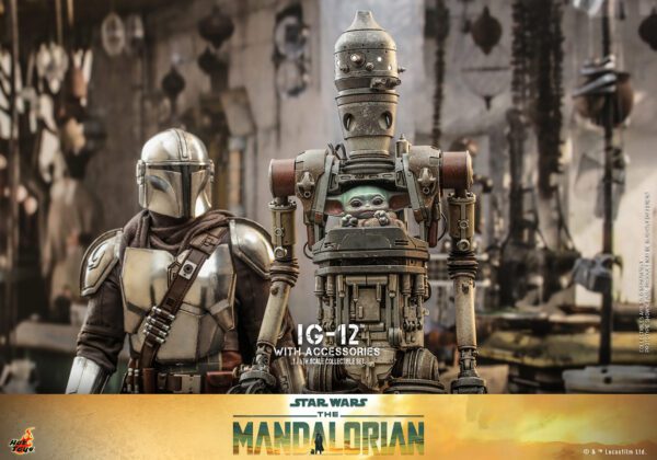 HOT TOYS 12" STAR WARS THE MANDALORIAN IG-12 WITH ACCESSORIES 1/6 SCALE FIGURE TMS105 - Image 14