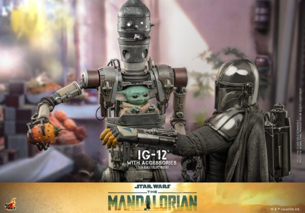 HOT TOYS 12" STAR WARS THE MANDALORIAN IG-12 WITH ACCESSORIES 1/6 SCALE FIGURE TMS105 - Image 17