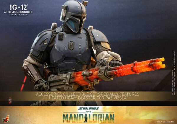 HOT TOYS 12" STAR WARS THE MANDALORIAN IG-12 WITH ACCESSORIES 1/6 SCALE FIGURE TMS105 - Image 20