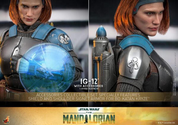 HOT TOYS 12" STAR WARS THE MANDALORIAN IG-12 WITH ACCESSORIES 1/6 SCALE FIGURE TMS105 - Image 24