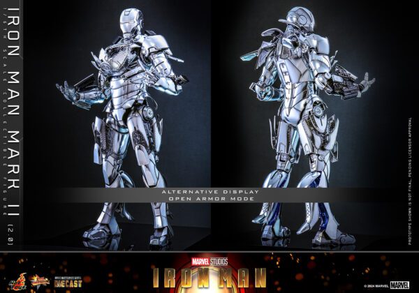 MARVEL HOT TOYS 12" IRON MAN MARK II (2) 2.0 1/6 DIECAST FIG MMS733D59 AVENGERS - Image 3