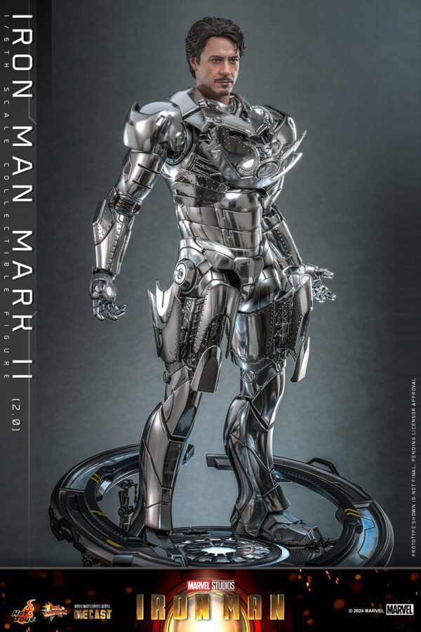 MARVEL HOT TOYS 12" IRON MAN MARK II (2) 2.0 1/6 DIECAST FIG MMS733D59 AVENGERS - Image 13