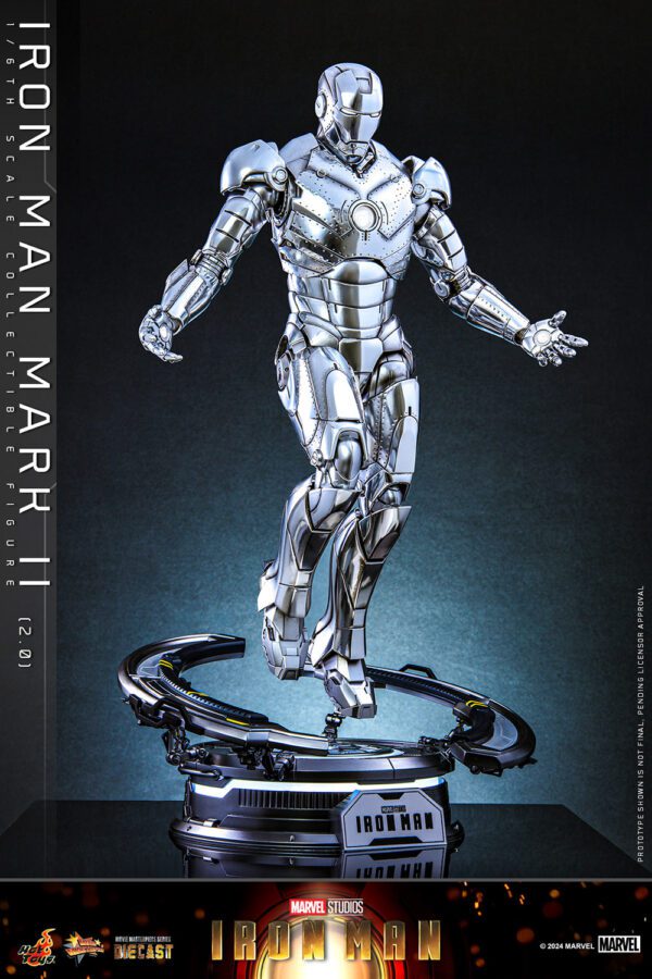 MARVEL HOT TOYS 12" IRON MAN MARK II (2) 2.0 1/6 DIECAST FIG MMS733D59 AVENGERS