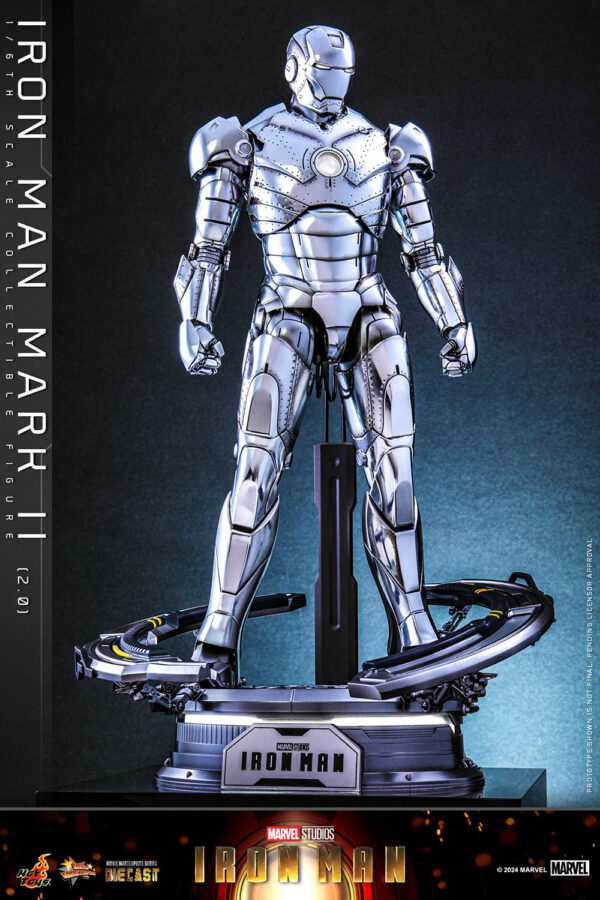 MARVEL HOT TOYS 12" IRON MAN MARK II (2) 2.0 1/6 DIECAST FIG MMS733D59 AVENGERS - Image 16