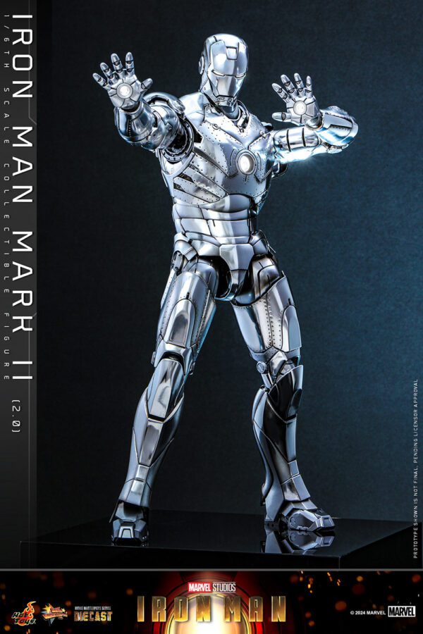 MARVEL HOT TOYS 12" IRON MAN MARK II (2) 2.0 1/6 DIECAST FIG MMS733D59 AVENGERS - Image 23