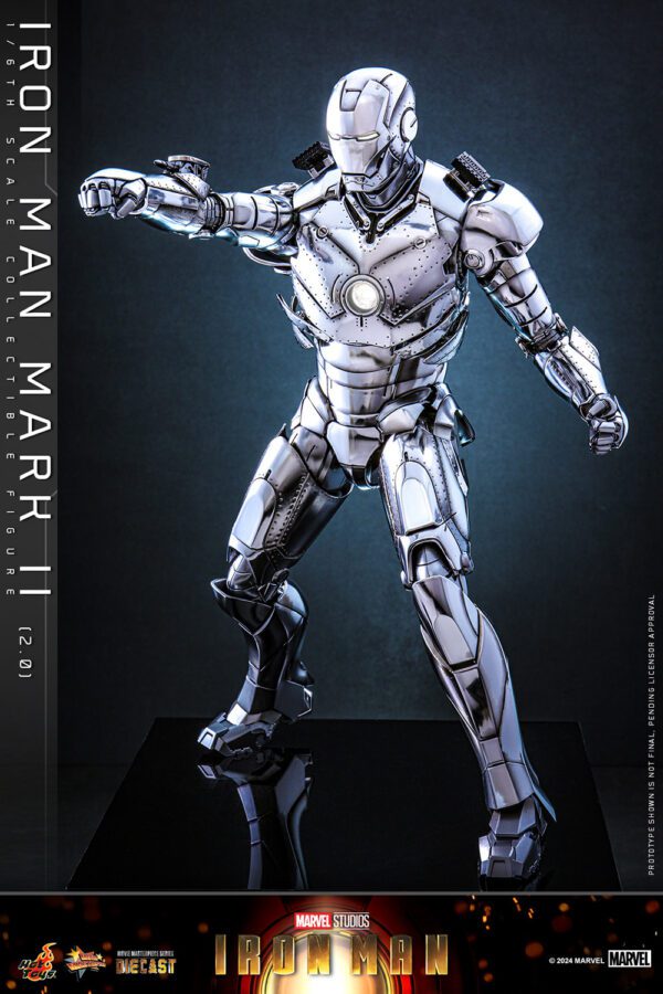 MARVEL HOT TOYS 12" IRON MAN MARK II (2) 2.0 1/6 DIECAST FIG MMS733D59 AVENGERS - Image 21