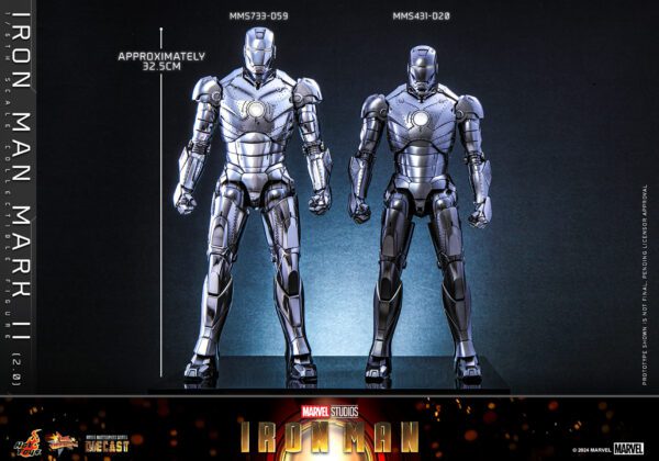 MARVEL HOT TOYS 12" IRON MAN MARK II (2) 2.0 1/6 DIECAST FIG MMS733D59 AVENGERS - Image 20