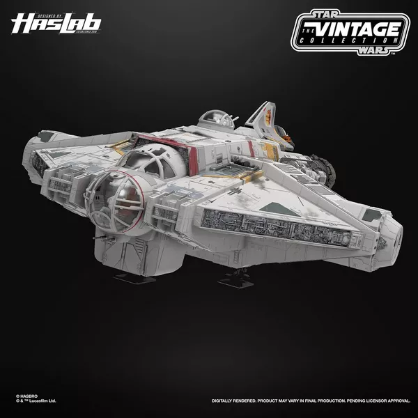 HASBRO HASLAB STAR WARS REBELS THE GHOST VINTAGE SERIES COMPLETE SHIP AND FIGURES