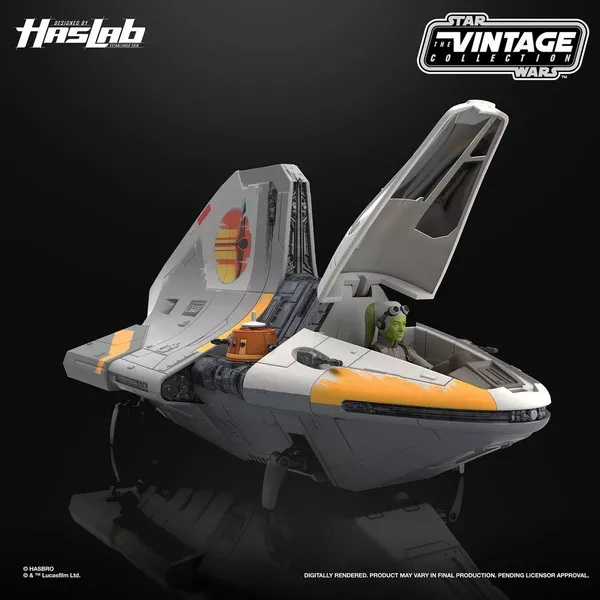 HASBRO HASLAB STAR WARS REBELS THE GHOST VINTAGE SERIES COMPLETE SHIP AND FIGURES - Image 8